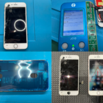 iPhone 8 画面割れ、表示不良（阿見町より来店）