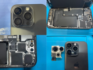 iPhone 15 Pro カメラ故障修理（つくば市内より来店）